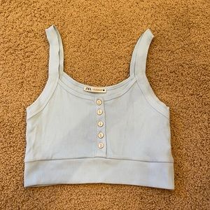 Blue Zara tank top